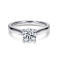 McKinley - 14K White Gold Round Diamond Engagement Ring