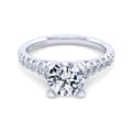 Bridget - 14K White Gold Round Diamond Engagement Ring
