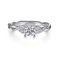 Catalina - 14K White Gold Round Diamond Engagement Ring