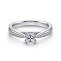 Polly - Platinum Princess Cut Diamond Engagement Ring