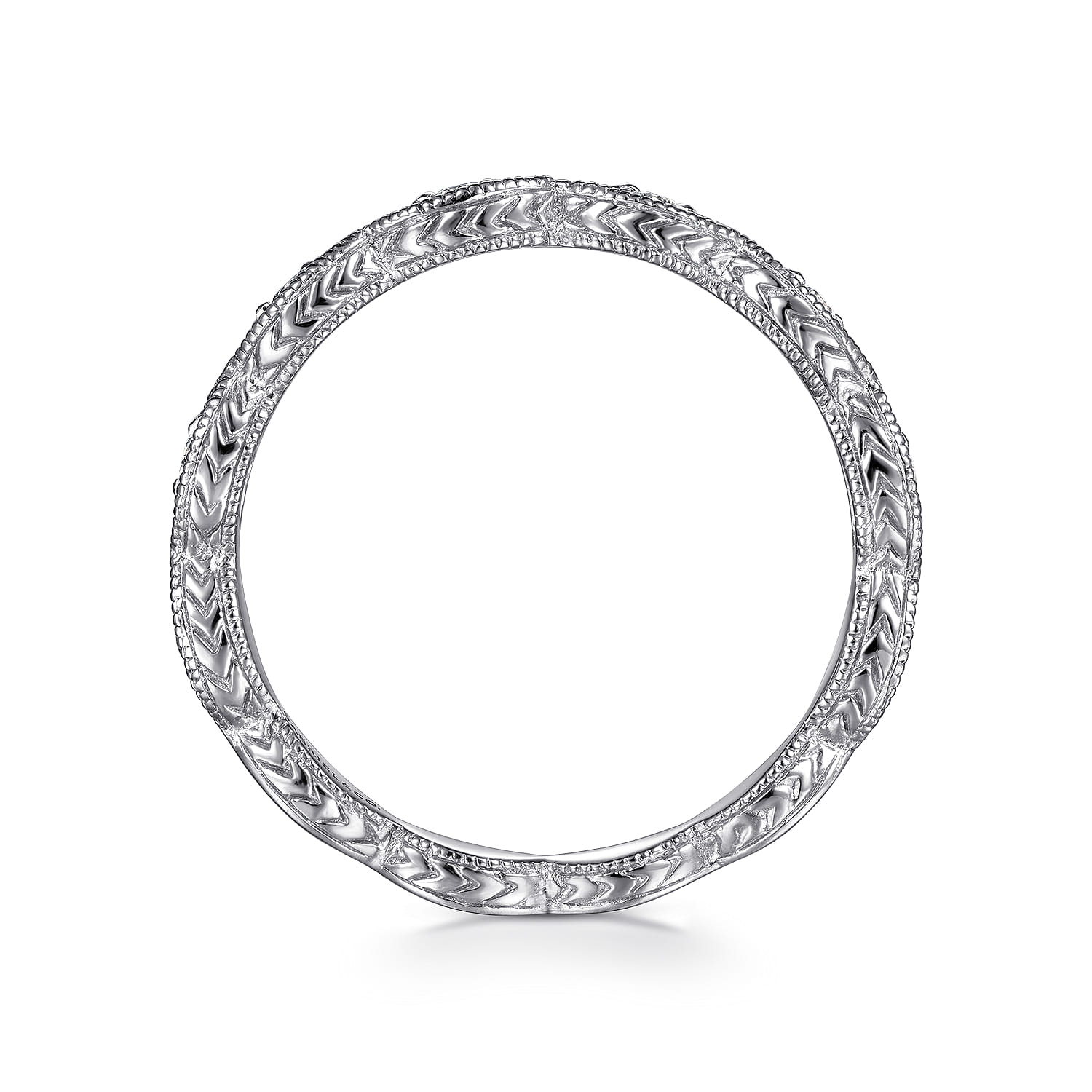 Diamond Bujukan Station Ring in 14K White Gold, photograph 2