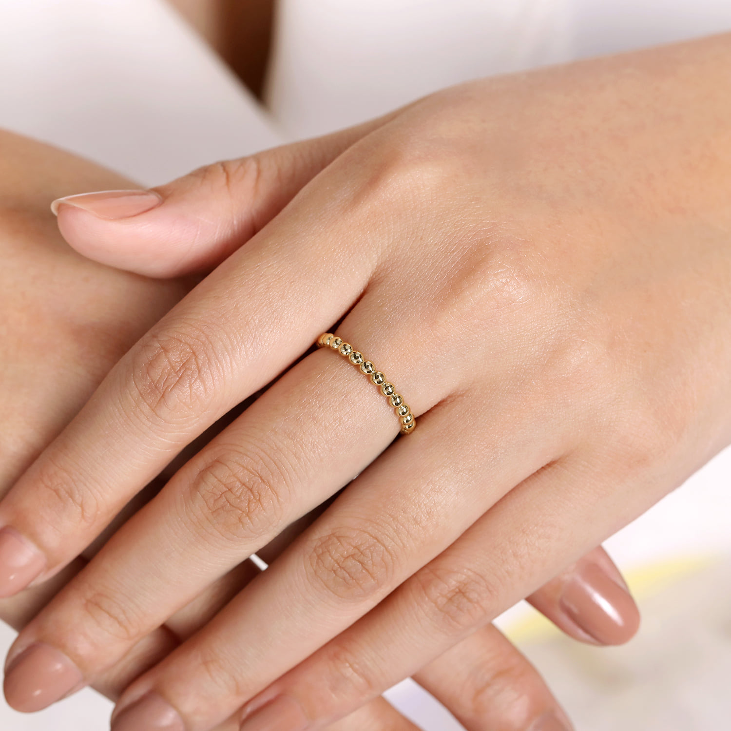 Bujukan Stackable Ring in 14K Yellow Gold, photograph 5