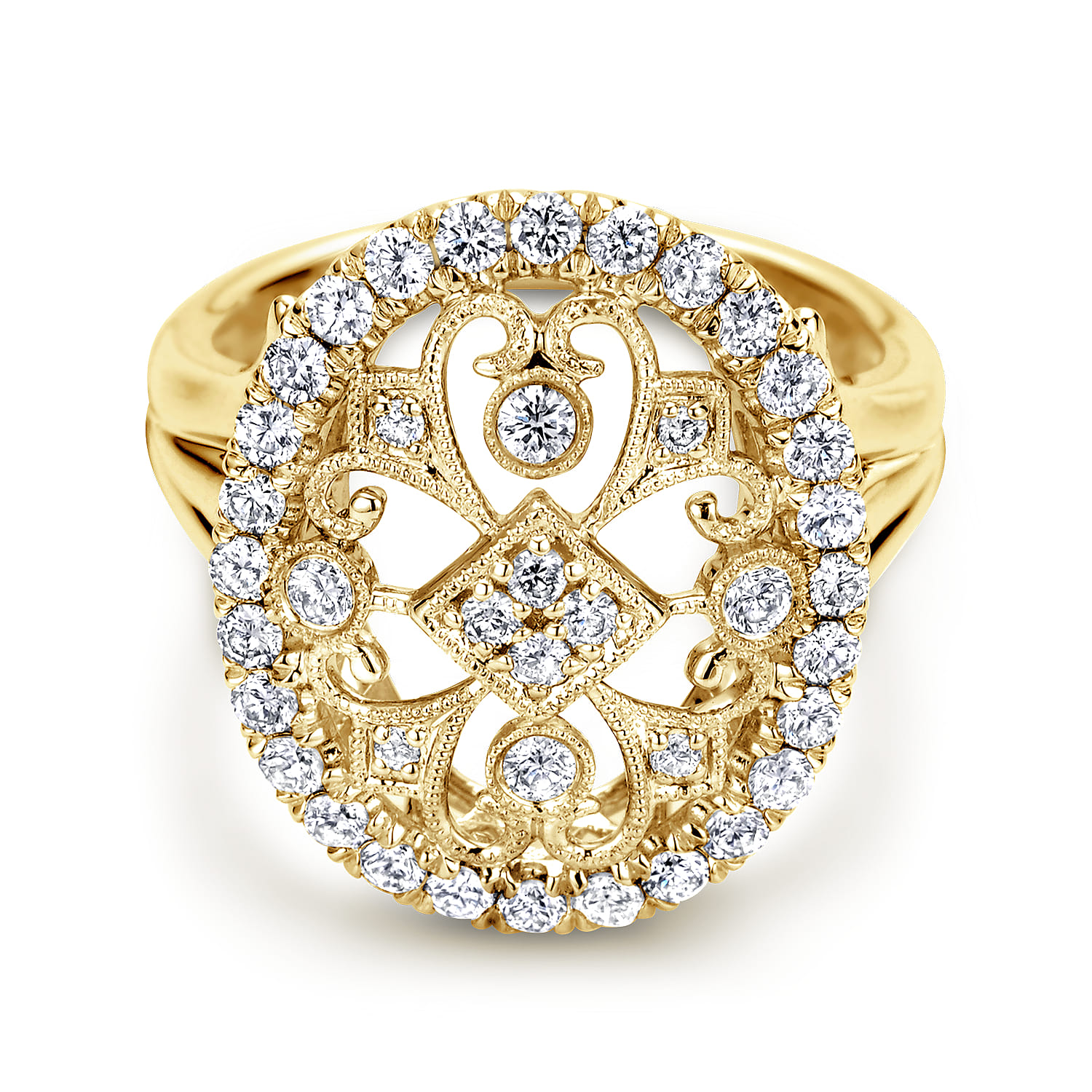 Filligree Diamond Ring