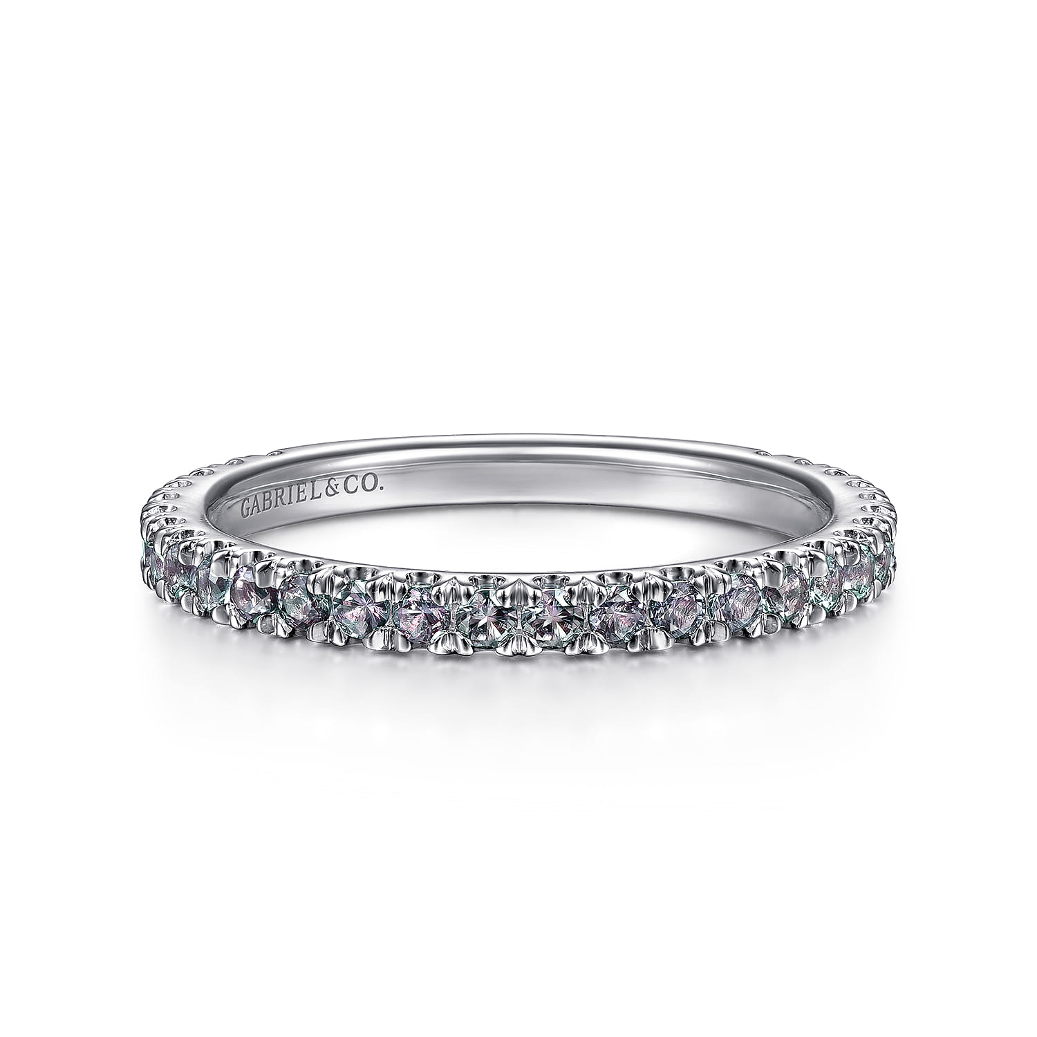 Manmade Alexandrite Stackable Ring