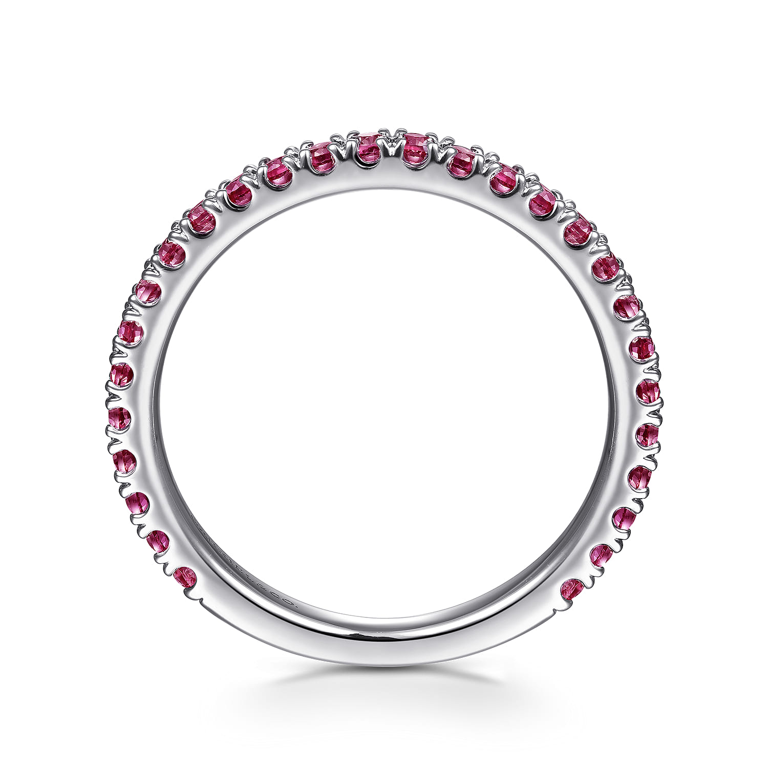 PT - Pink Tourmaline Ladies Ring in 14K White Gold, photograph 2