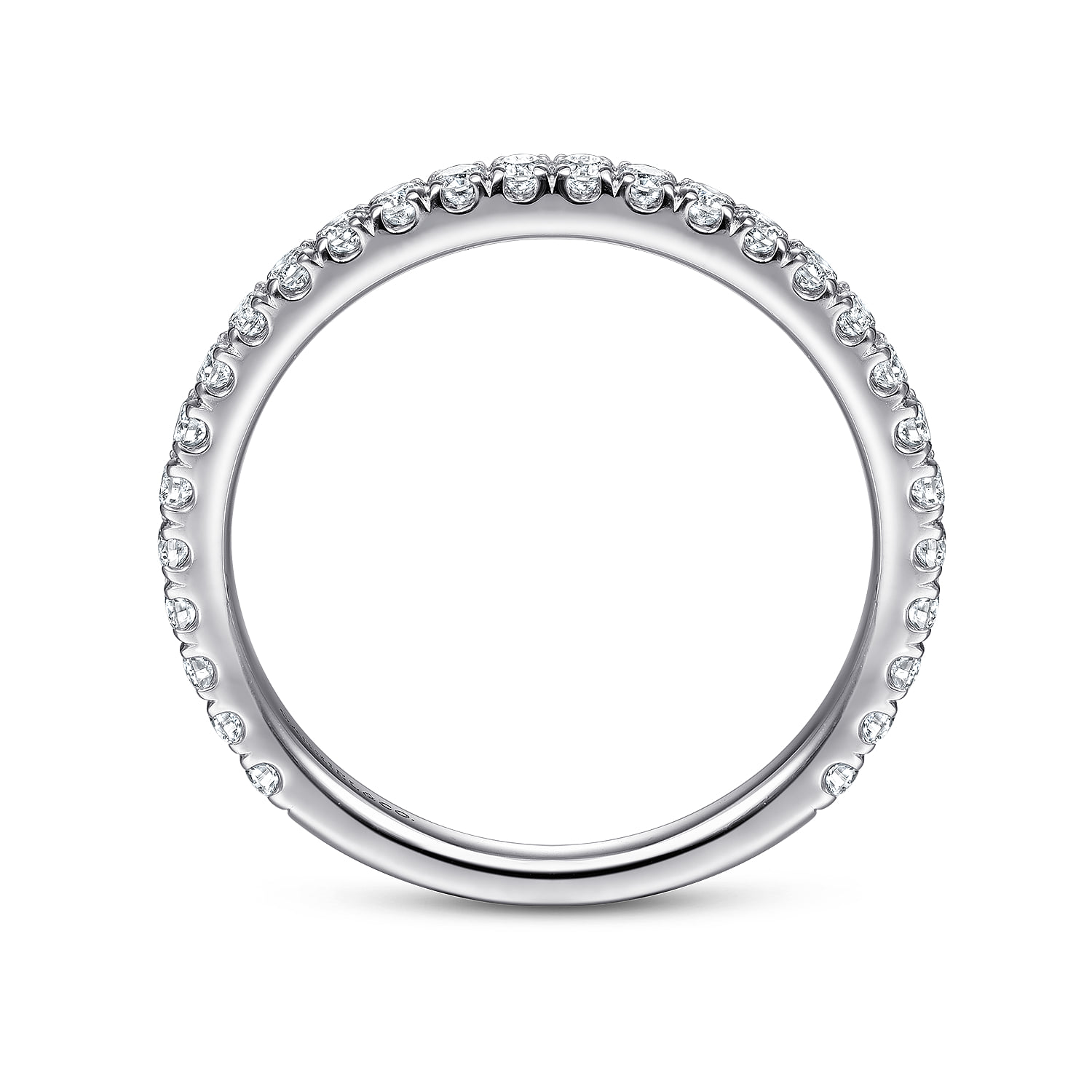 Stackable Ring Diamond 0.4ct in 14K White Gold, photograph 2
