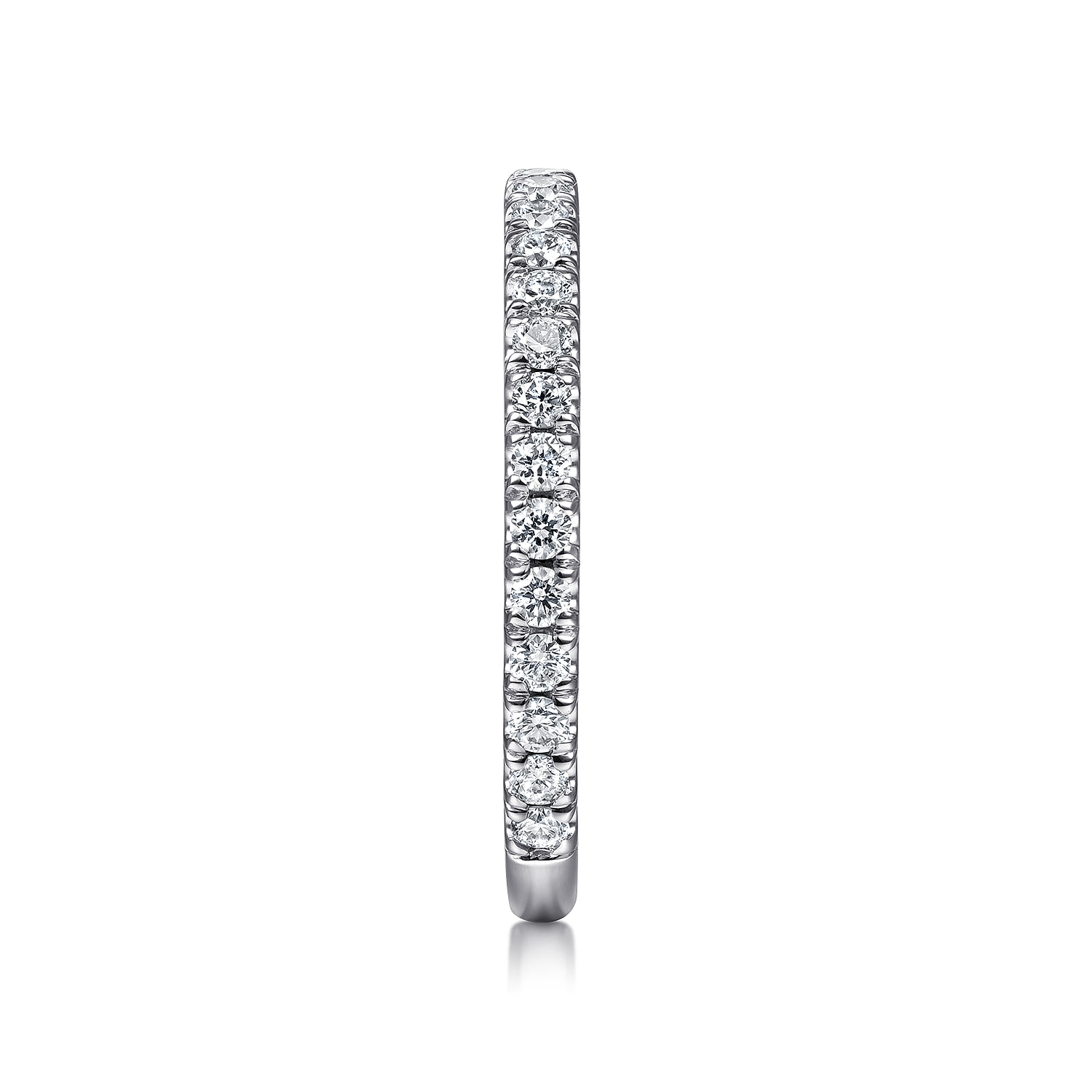 Stackable Ring Diamond 0.4ct in 14K White Gold, photograph 4