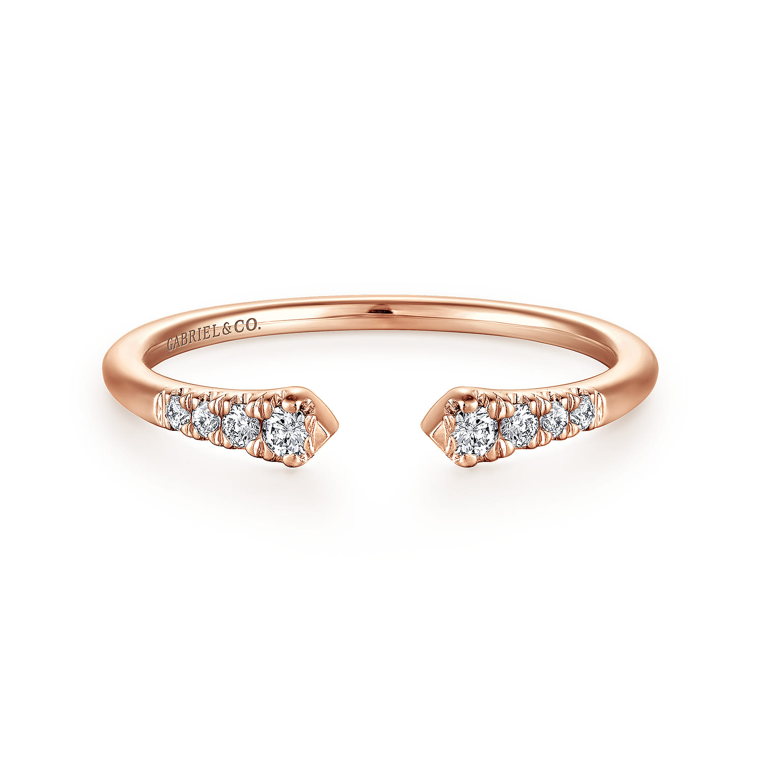 Split Diamond Stackable Ring