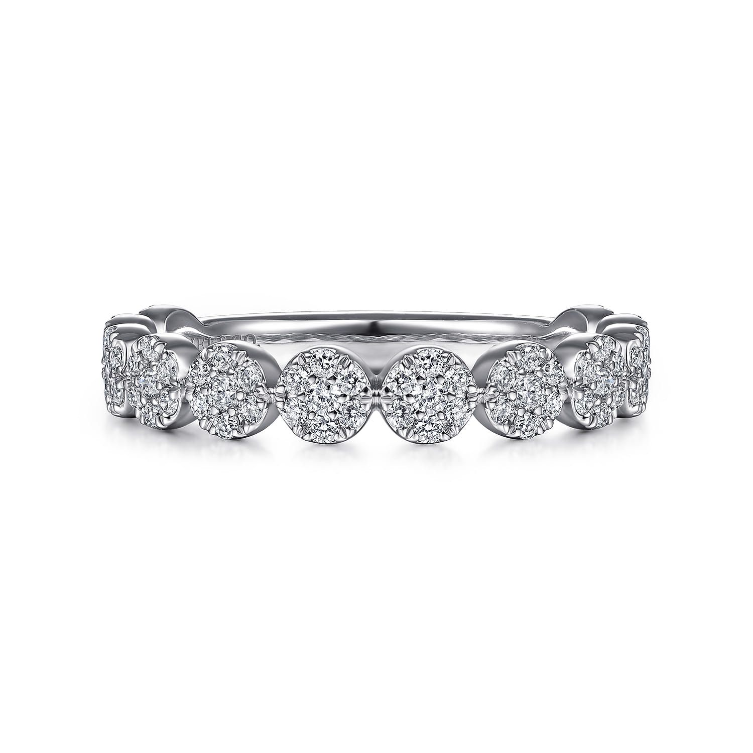 Diamond Pave Cluster Ring