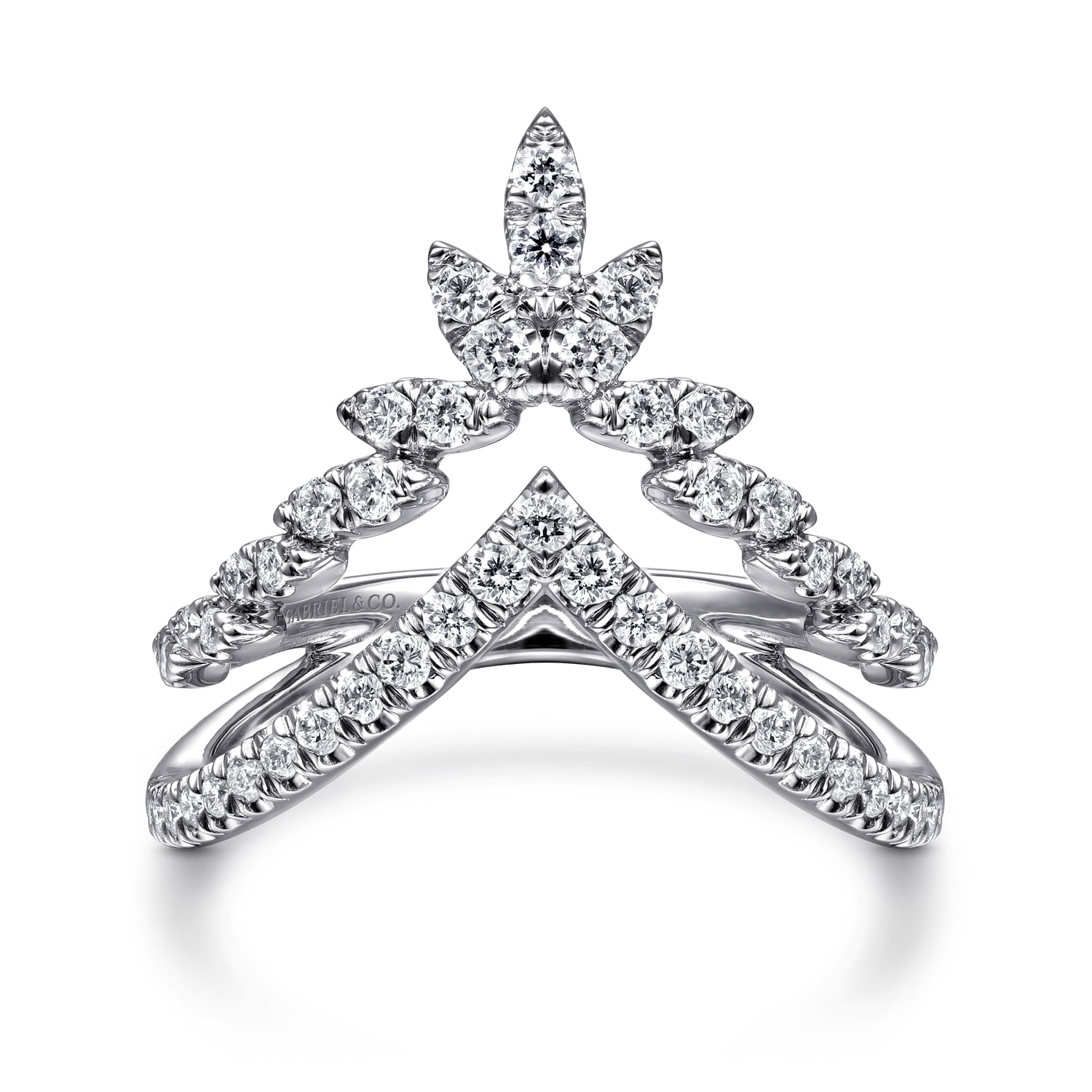 Diamond Chevron Ring