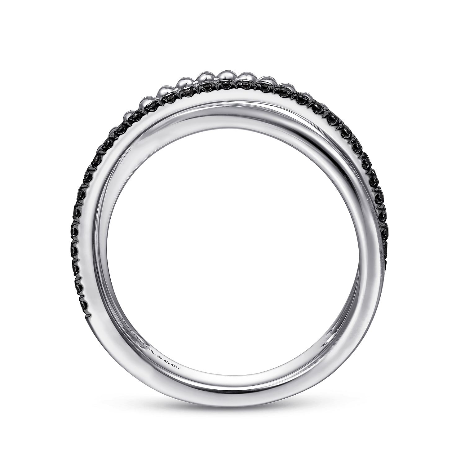 Black Diamond Bujukan Ring in 14K White Gold, photograph 2