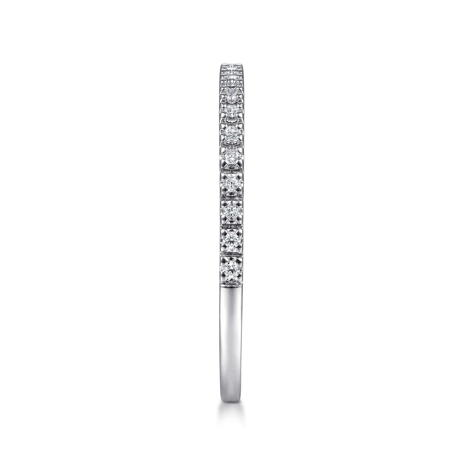 Diamond Stackable Ring in 14K White Gold, photograph 4
