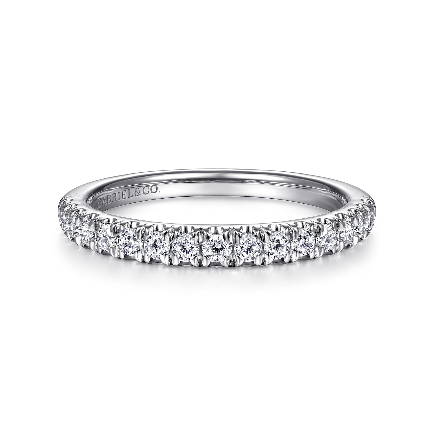 Diamond Stackable Band in 14K White Gold