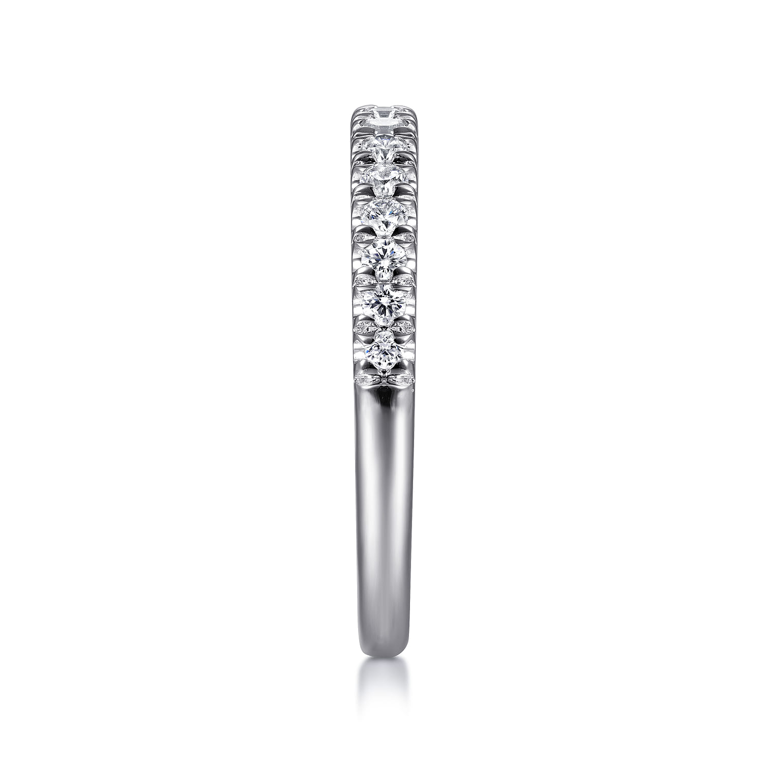 Diamond Stackable Band in 14K White Gold, photograph 4