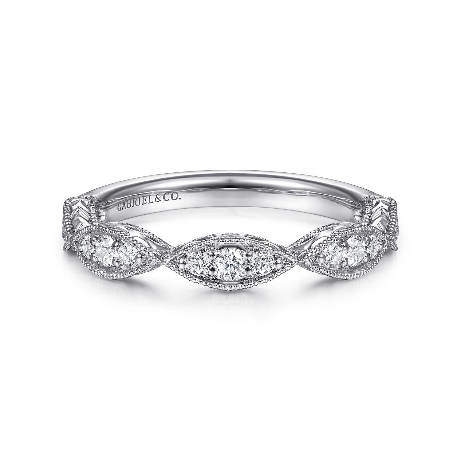 Diamond Cluster Stackable Ring