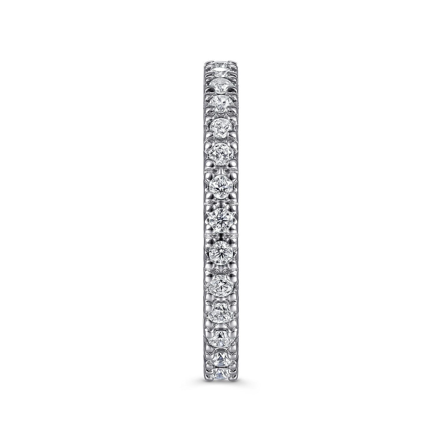 Diamond Stackable Ring in 14K White Gold, photograph 4