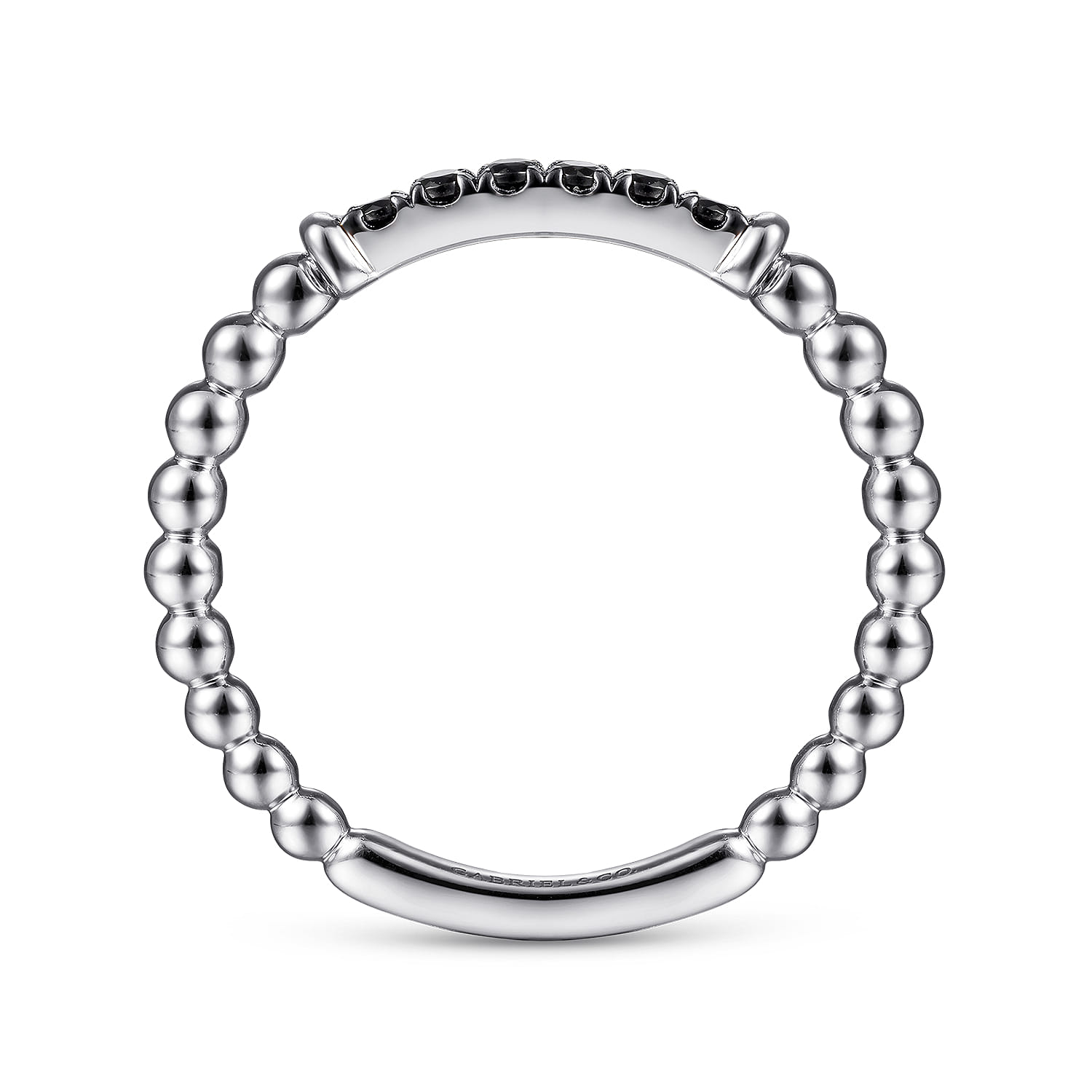 Black Diamond Bujukan Ring in 14K White Gold, photograph 2