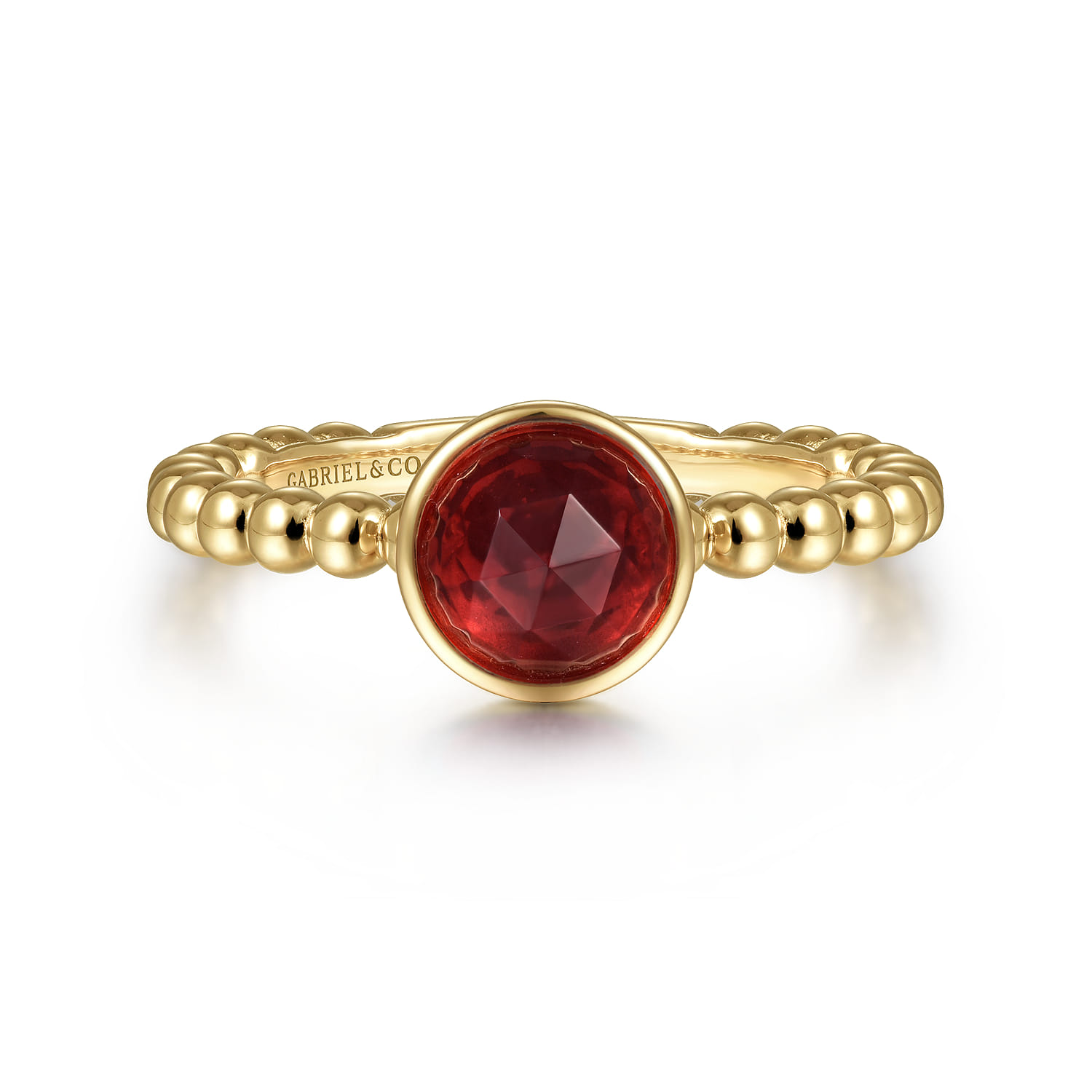 Bezel Set Garnet Bujukan Ring
