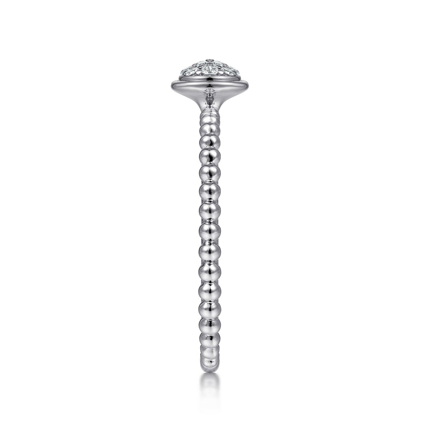 Diamond Ladies Ring in 14K White Gold, photograph 4