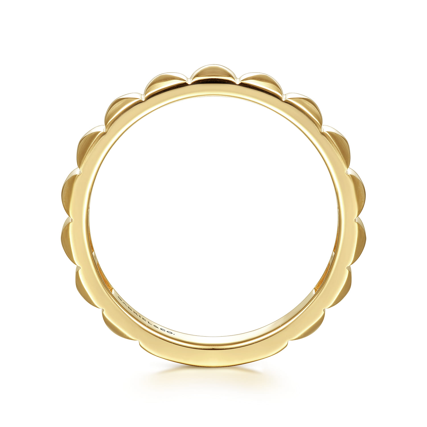 Pyramid Ring in 14K Yellow Gold, photograph 2