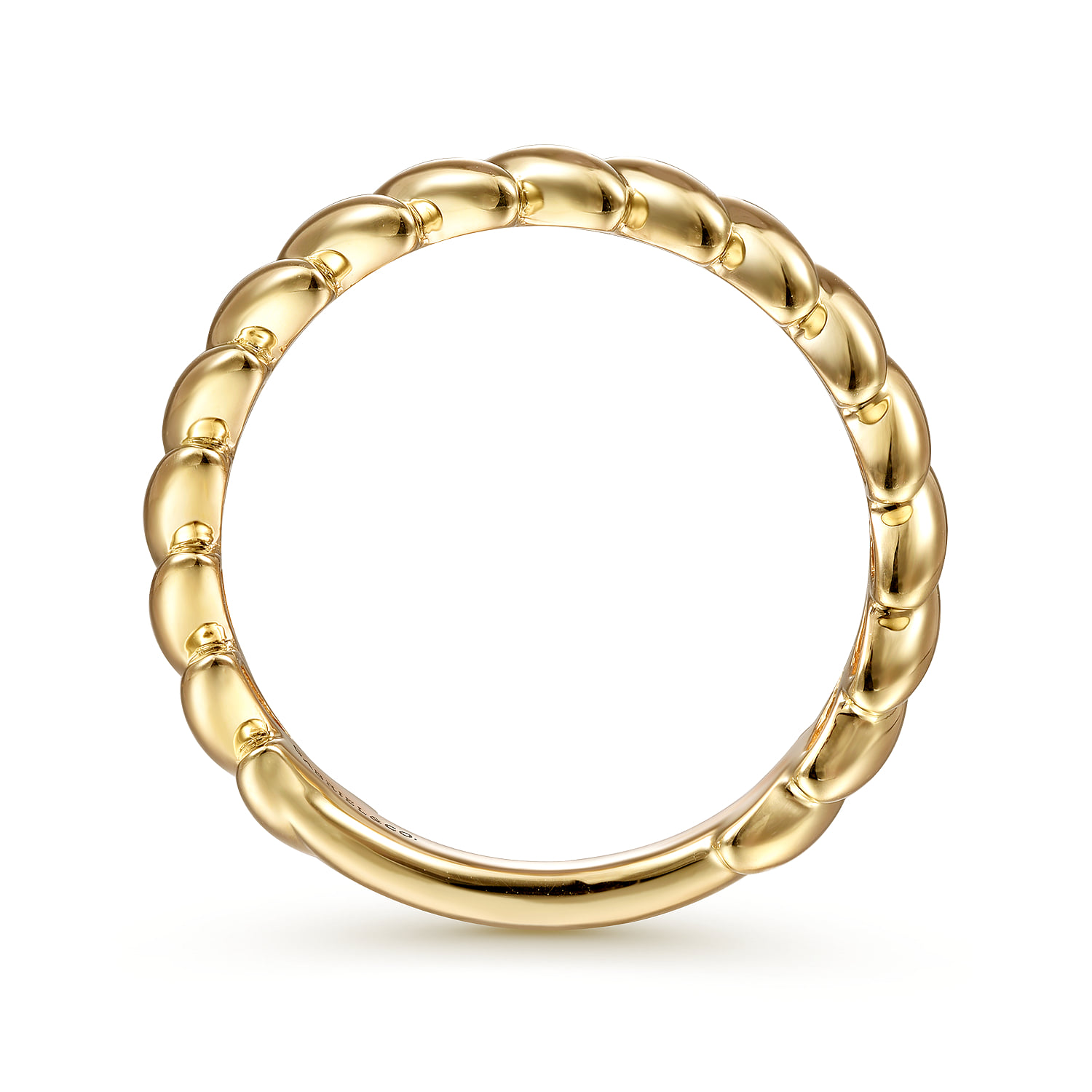 Tilted Leaf Ring in 14K Yellow Gold, photograph 2