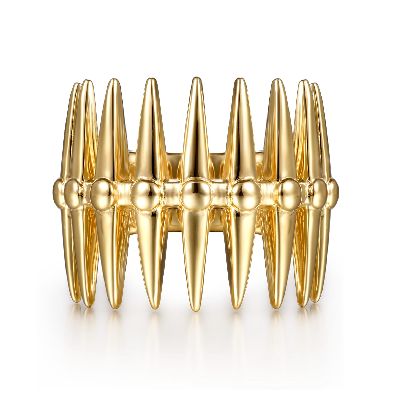 Long Spikes Statement Ring