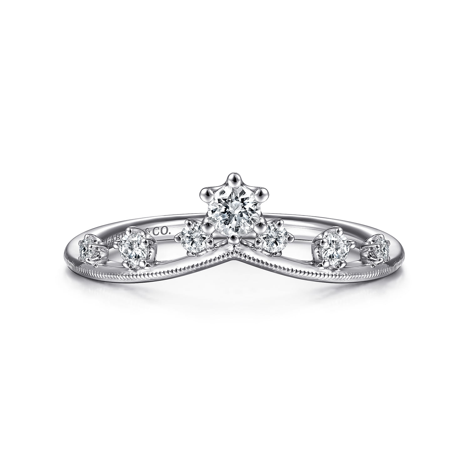 Diamond Chevron Ring