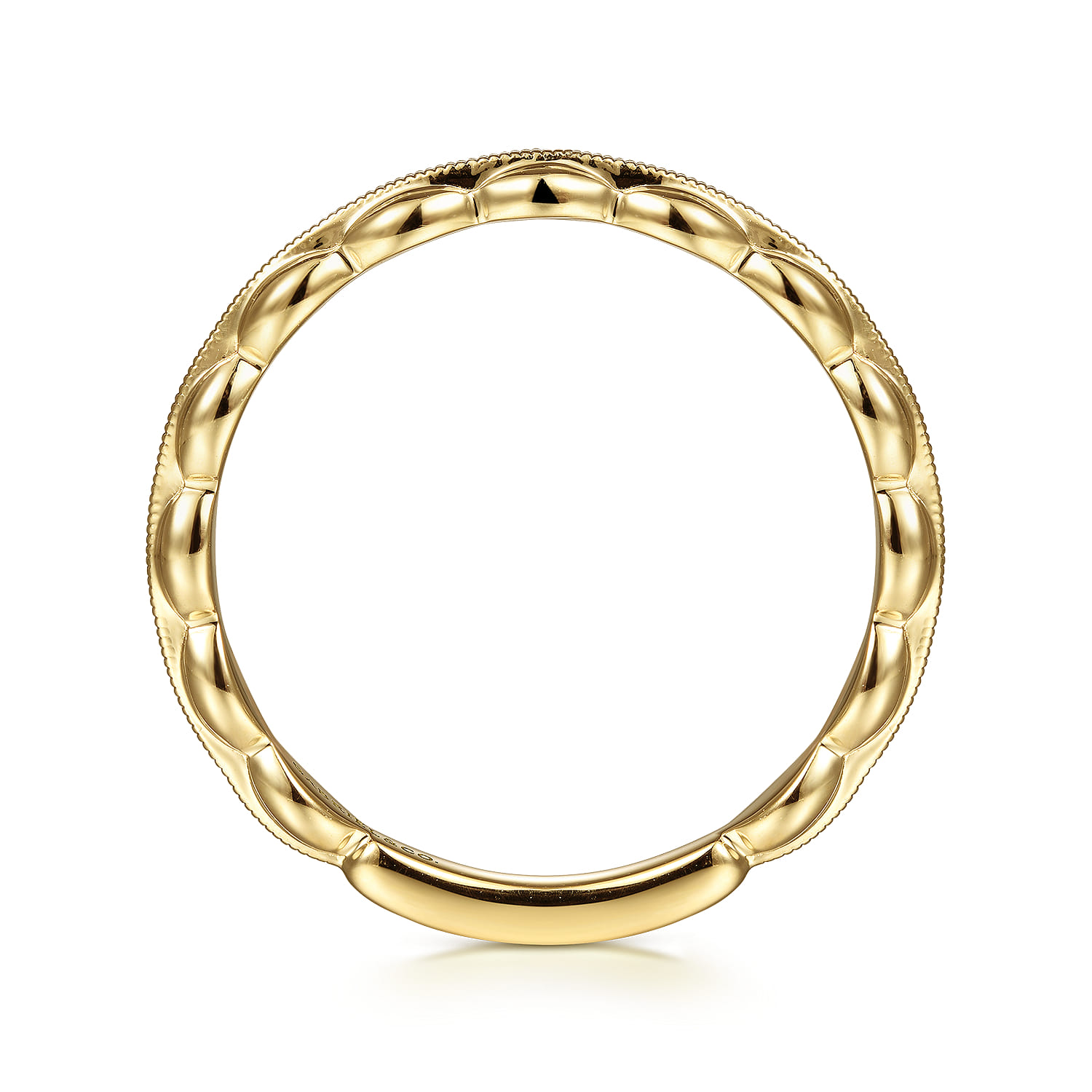 Station Ring in 14K Yellow Gold, photograph 2
