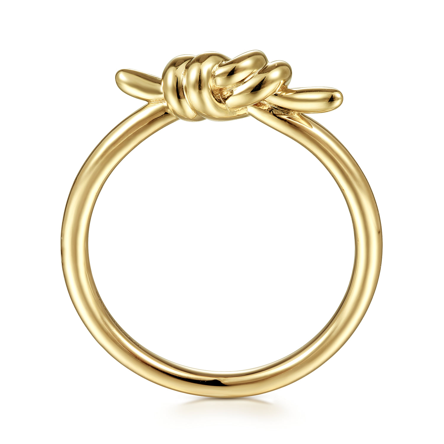 Twisted Knot Ring in 14K Yellow Gold, photograph 2