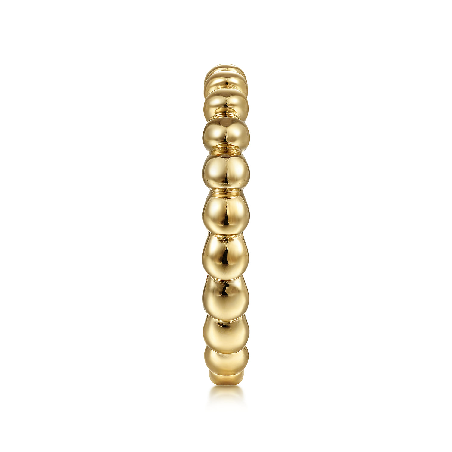 Bujukan Bead Stackable Ring in 14K Yellow Gold, photograph 4