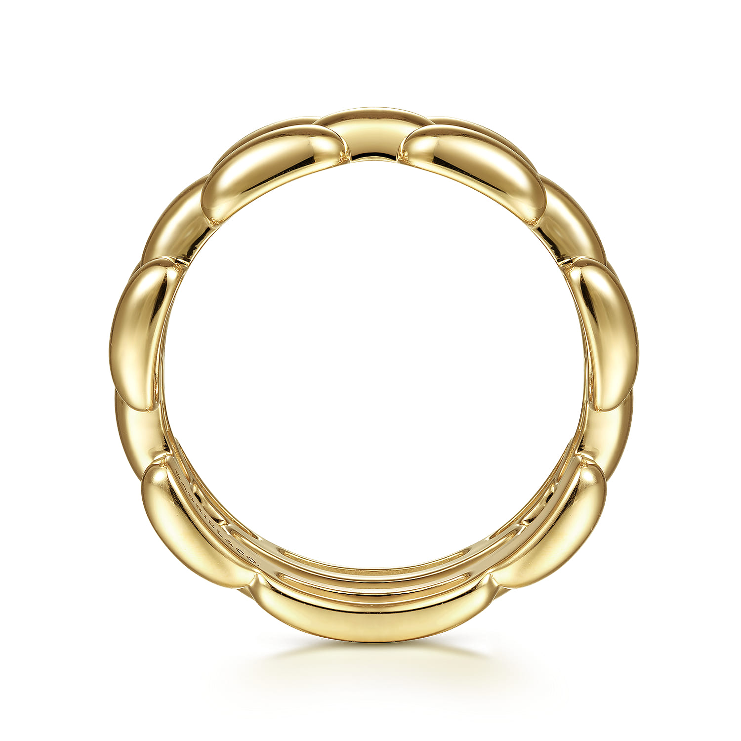 Panther Chain Ring in 14K Yellow Gold, photograph 2