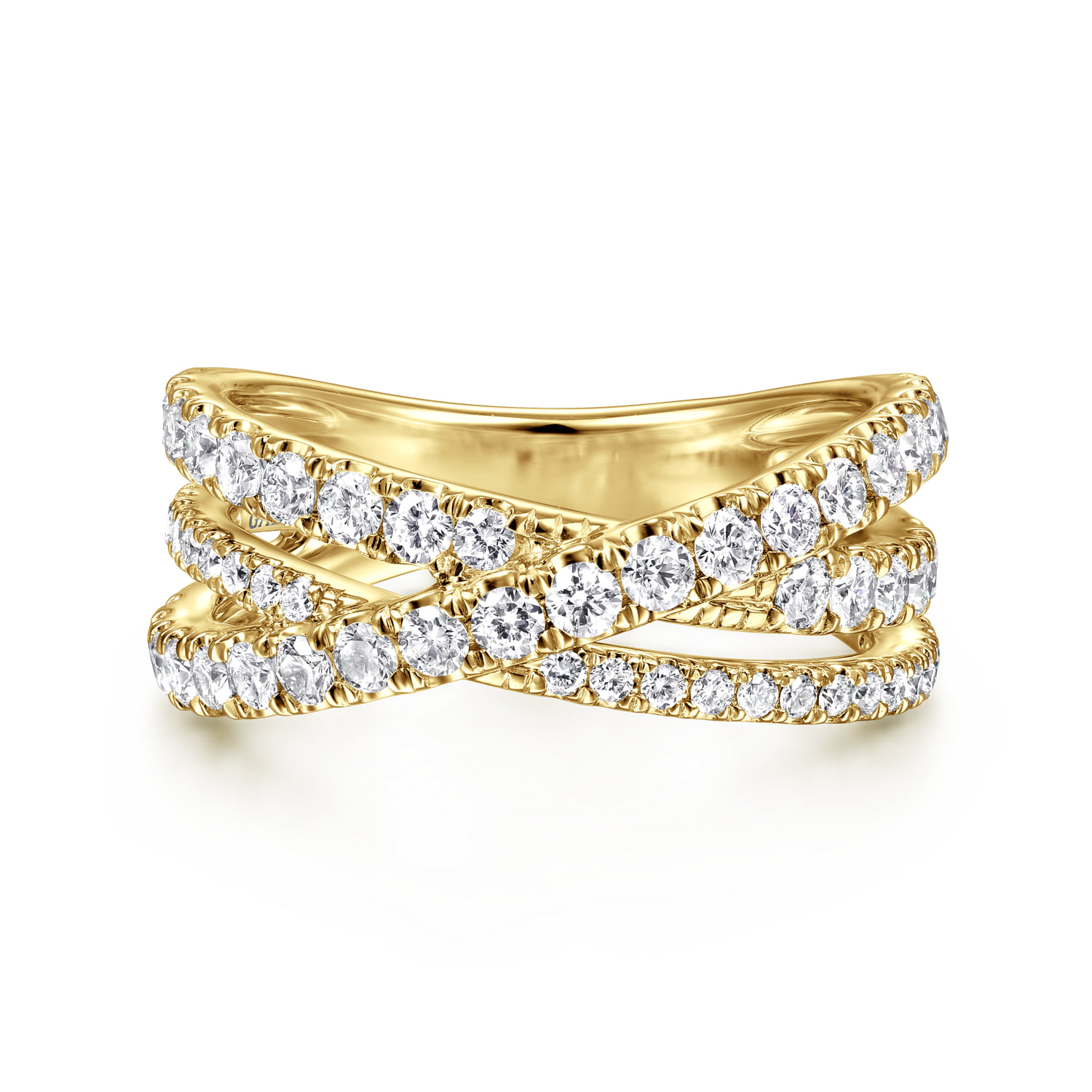Diamond Criss Cross Ring