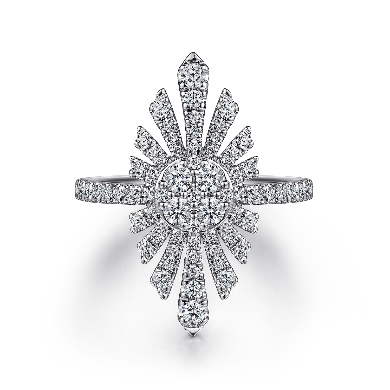 Diamond Starburst Statement Ring