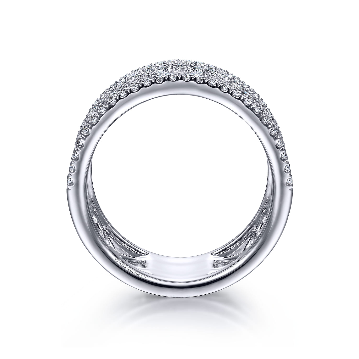 Vintage Diamond Ring in 14K White Gold, photograph 2