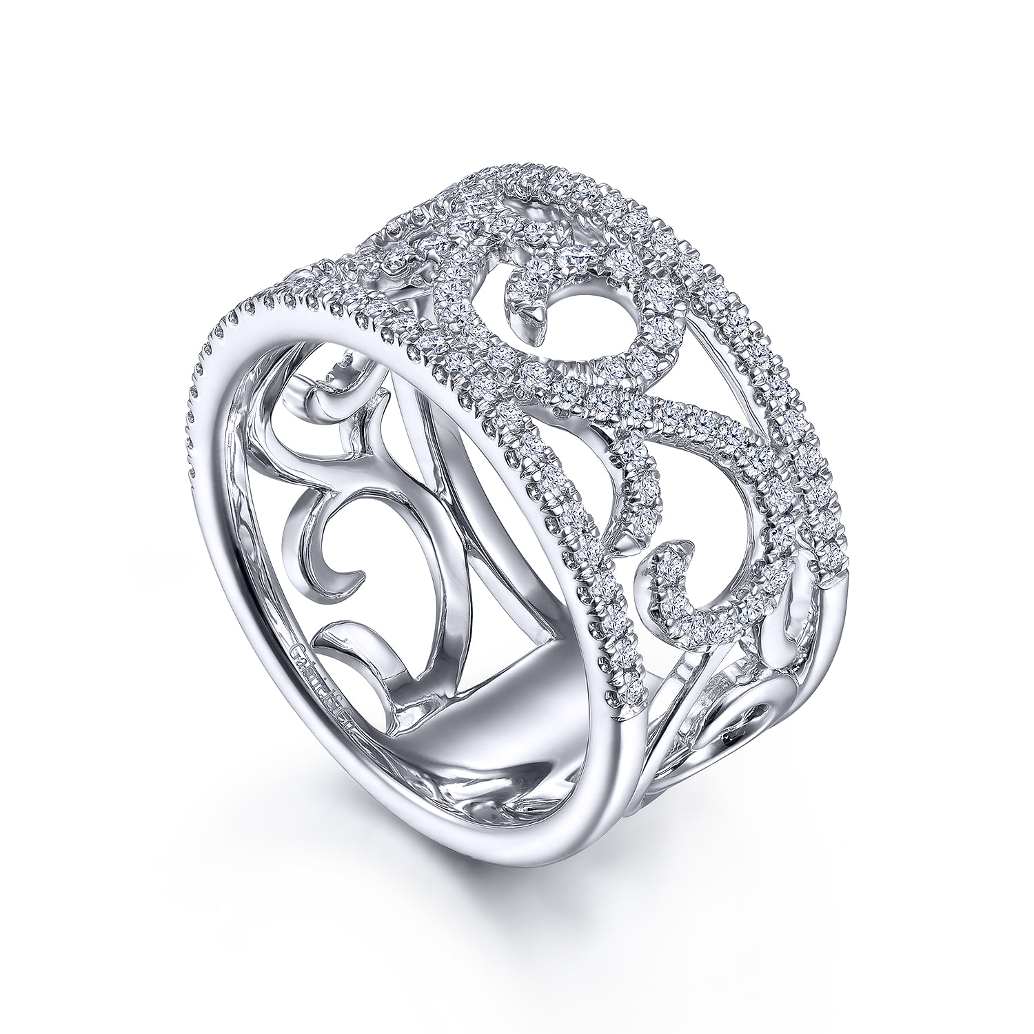 Vintage Diamond Ring in 14K White Gold, photograph 3