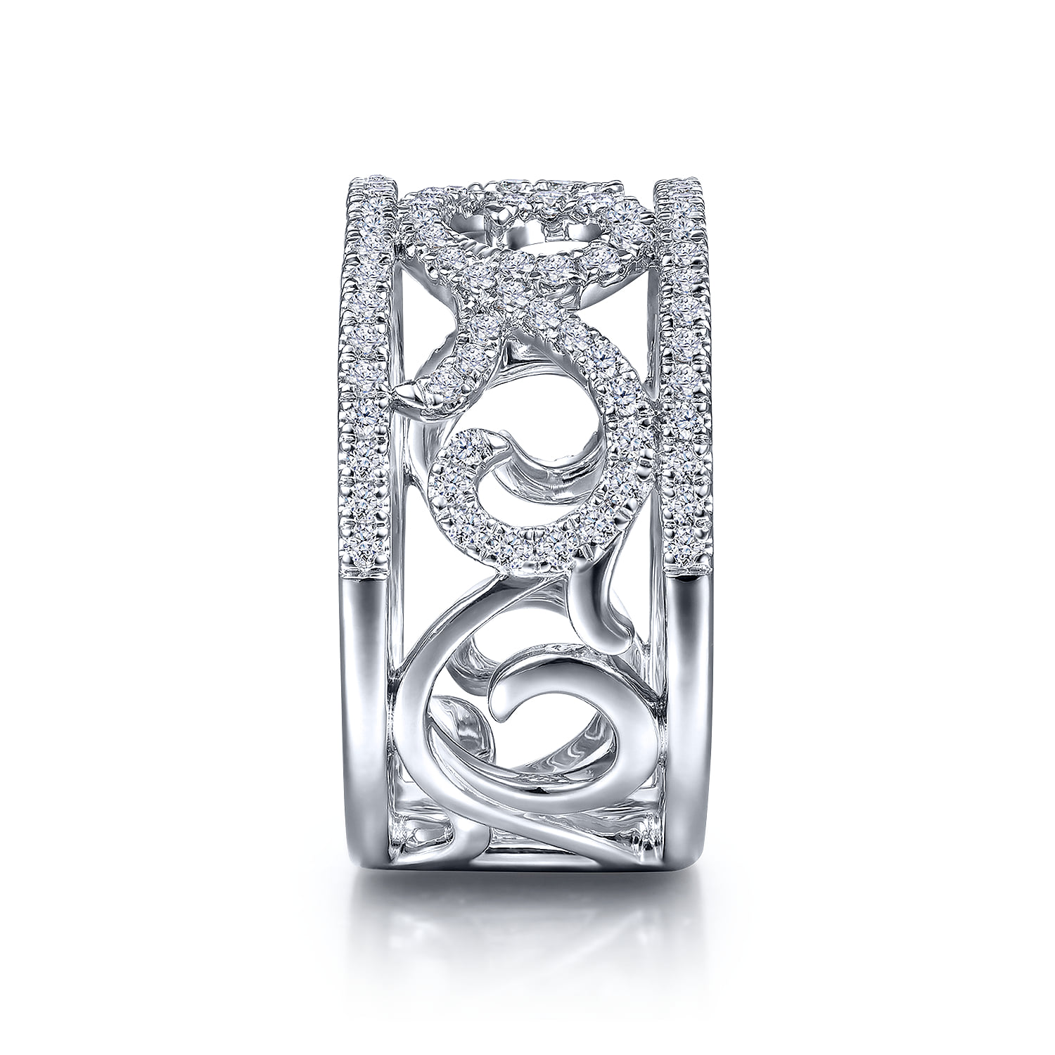 Vintage Diamond Ring in 14K White Gold, photograph 4