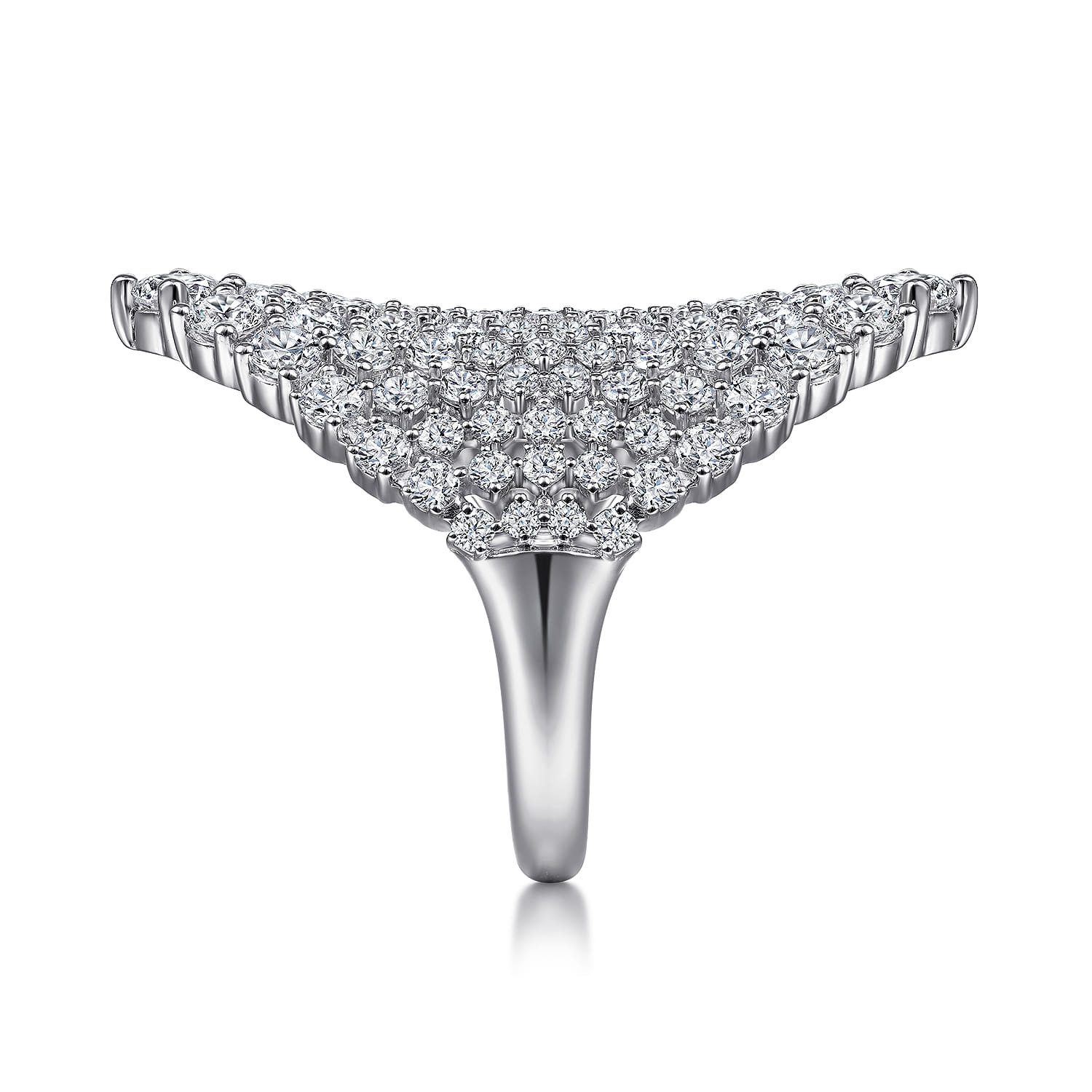 Statement Diamond Ring in 18K White Gold, photograph 4