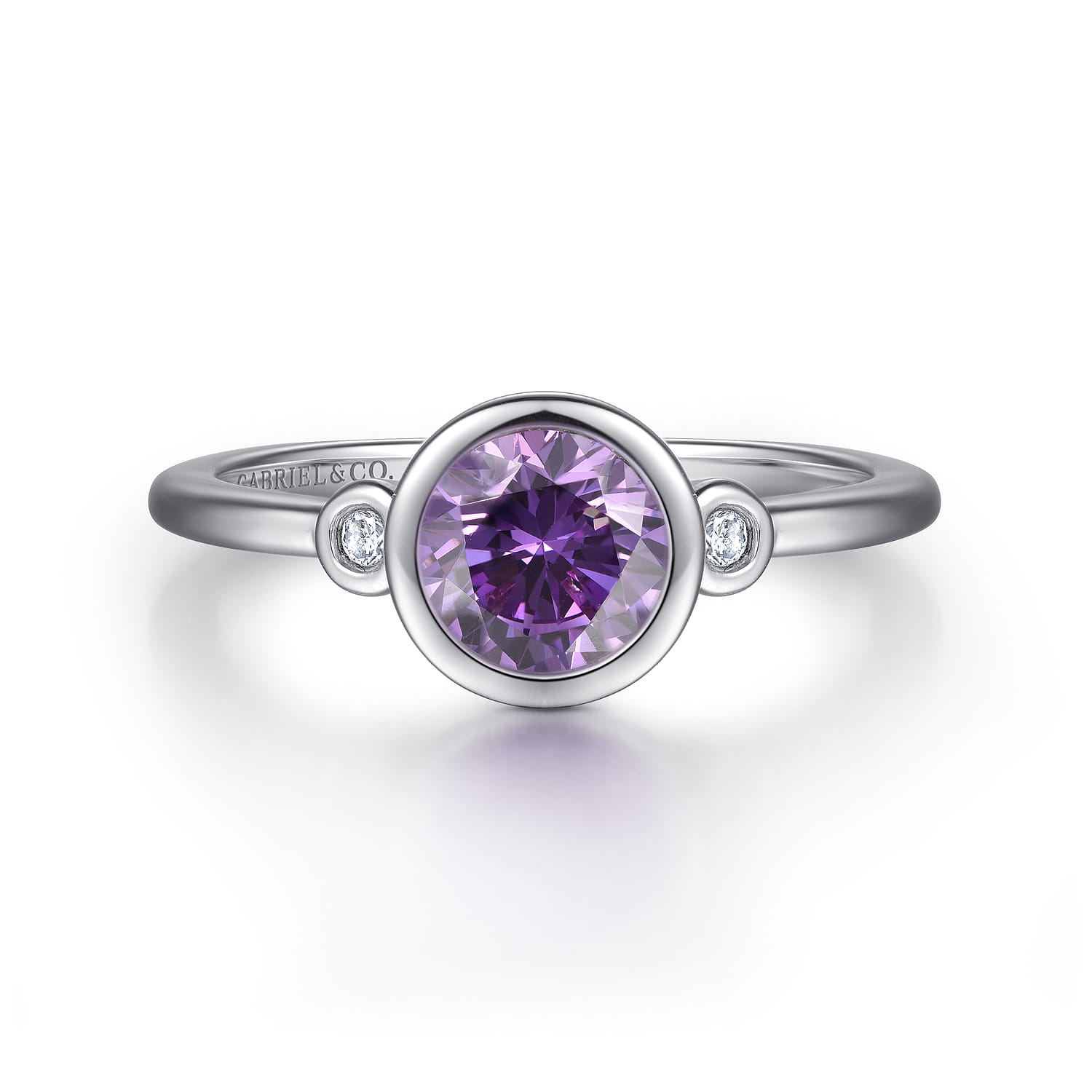 Amethyst and Diamond Ring