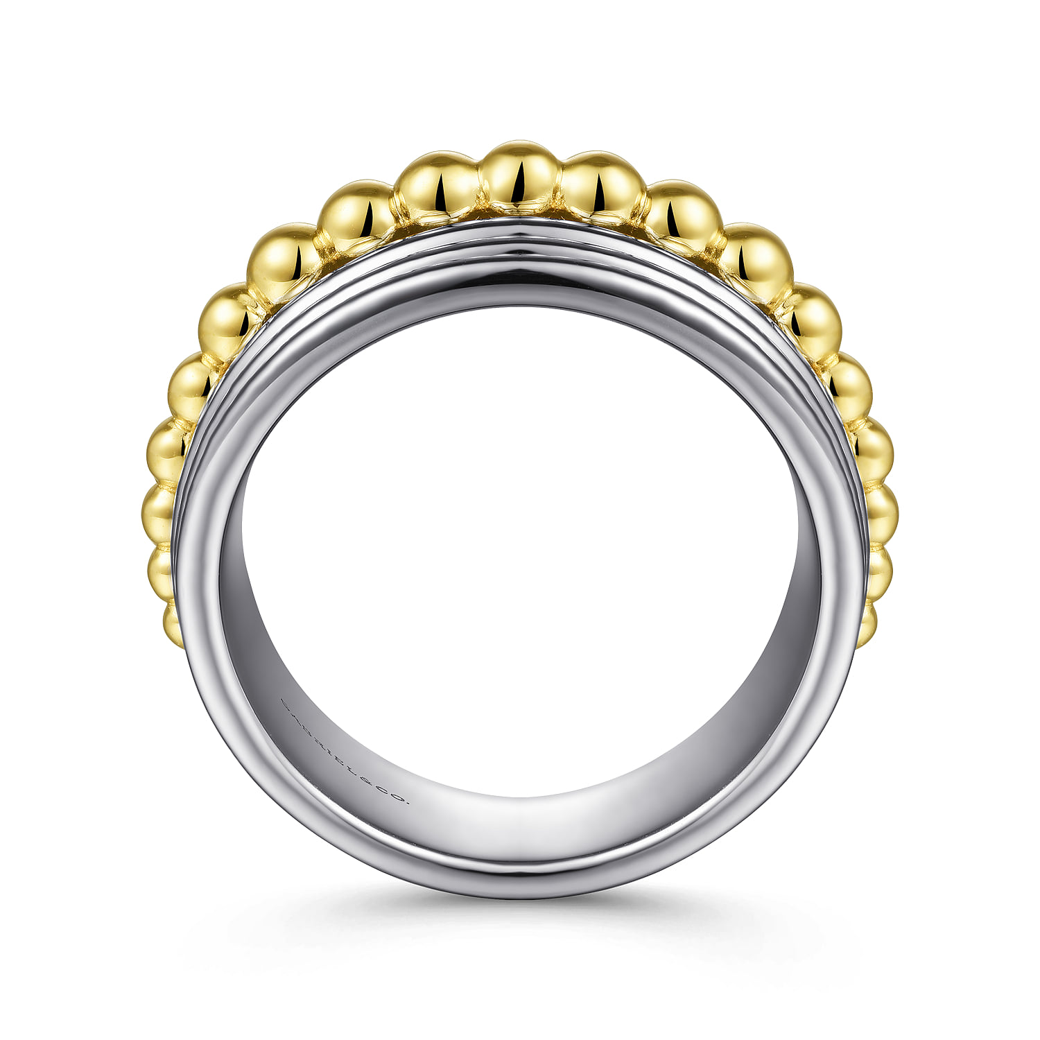 and Bujukan Wide Band Ring in 14K Yellow Gold, photograph 2