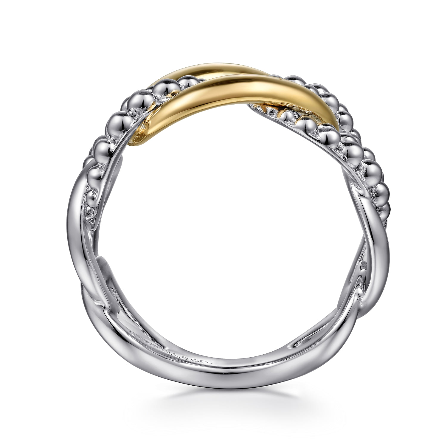 and Link Ring in 14K Yellow Gold, photograph 2
