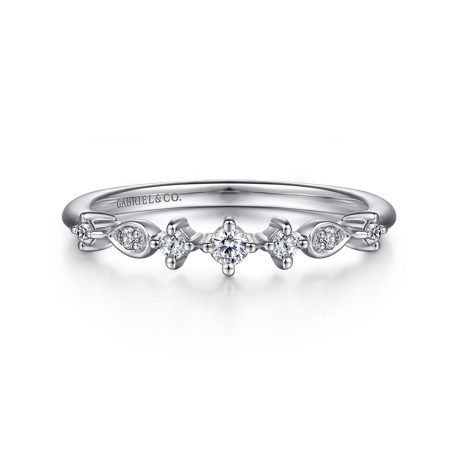 Single Prong Diamond Station Ring