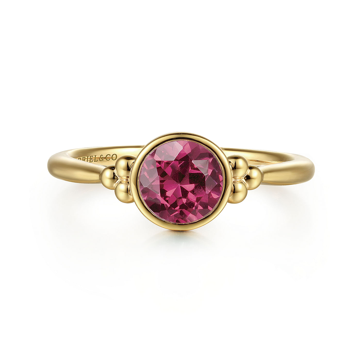 14K Yellow Gold Pink Tourmaline Bujukan Ladies Ring @ $1075