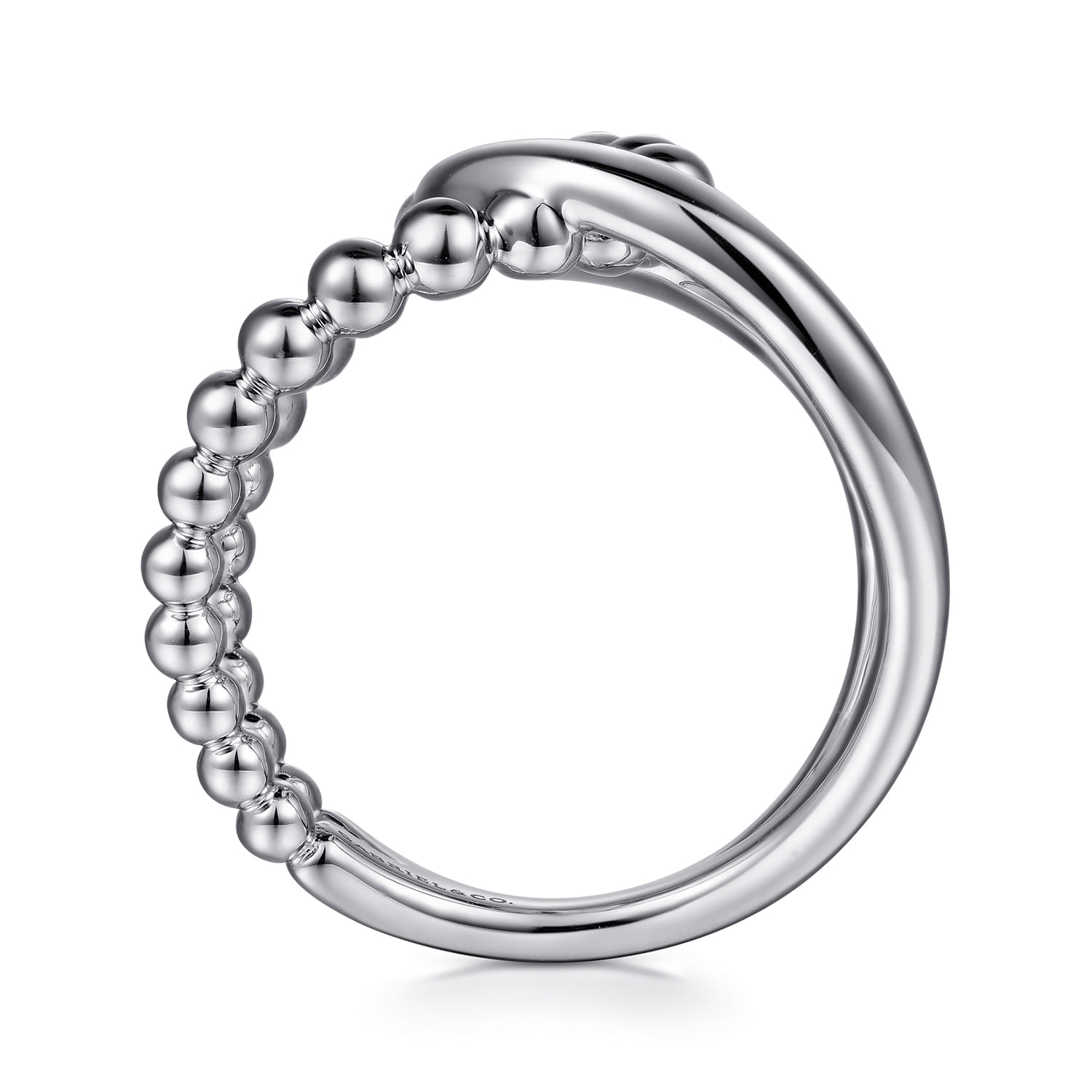 Bujukan Interlocking Wide Band Ring in Sterling Silver, photograph 2