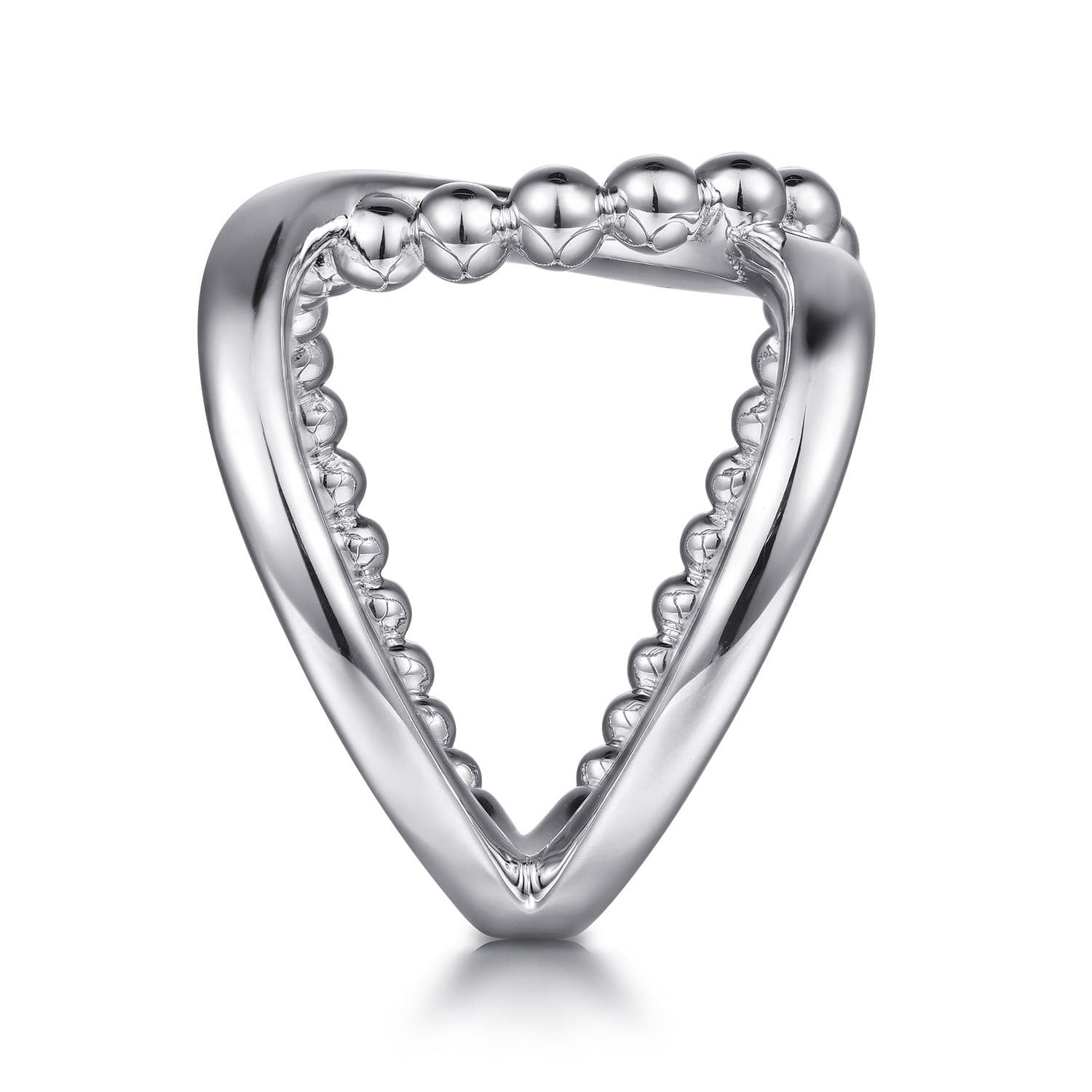 Bujukan Interlocking Wide Band Ring in Sterling Silver, photograph 4