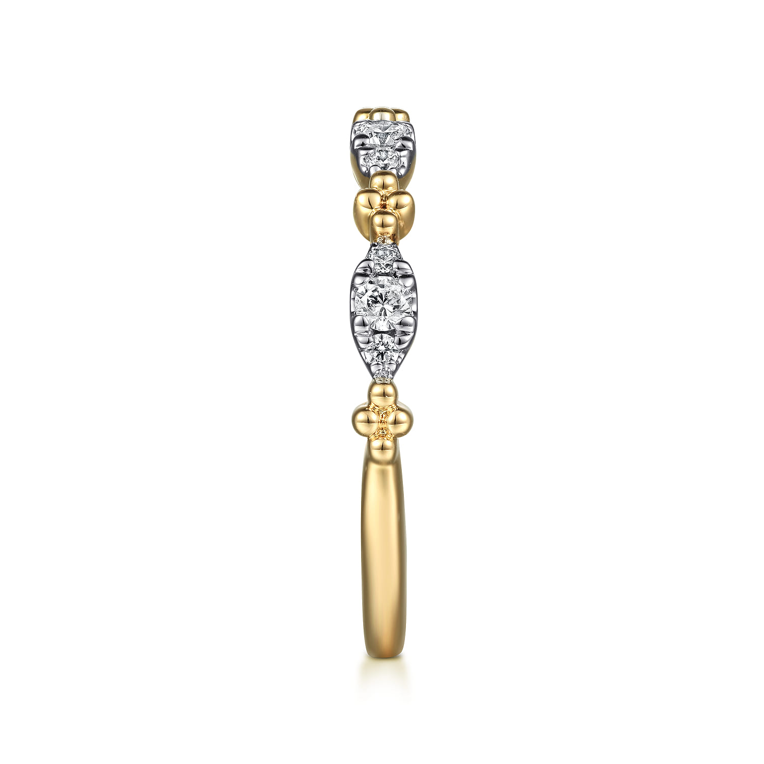Diamond Stackable Ring 0.2ct-Bujukan in 14K Yellow Gold, photograph 4