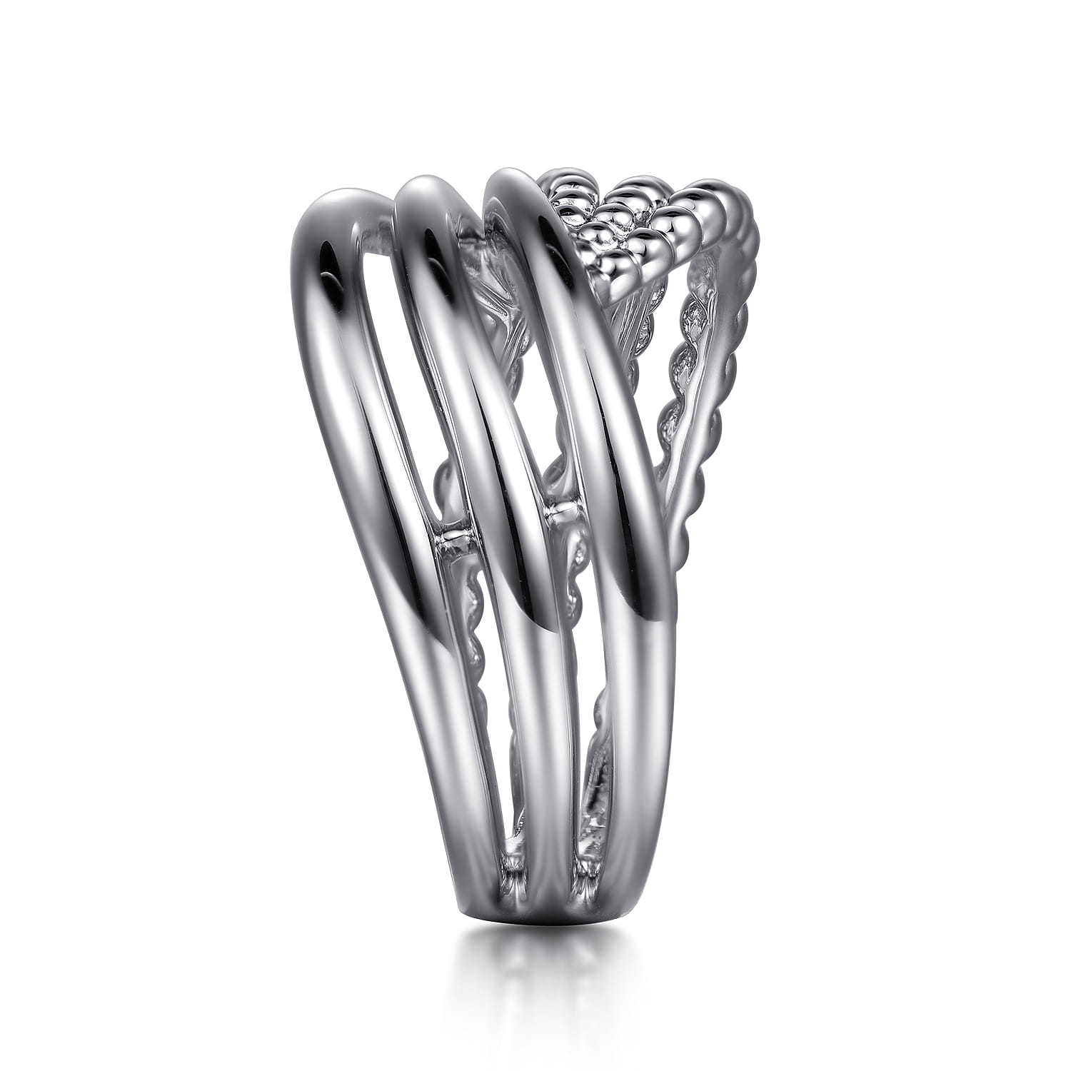 Bujukan Lady's Twisted Ring in Sterling Silver, photograph 4