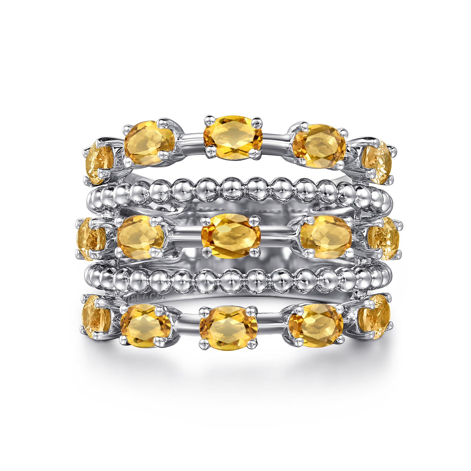 Bujukan Citrine Easy Stackable Ring