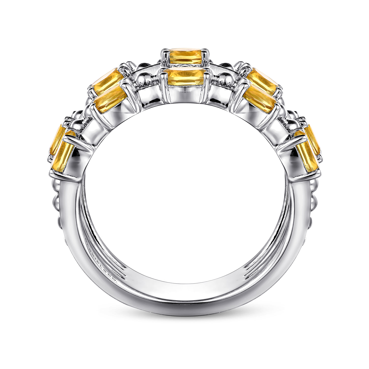 Bujukan Citrine Easy Stackable Ring in Sterling Silver, photograph 2