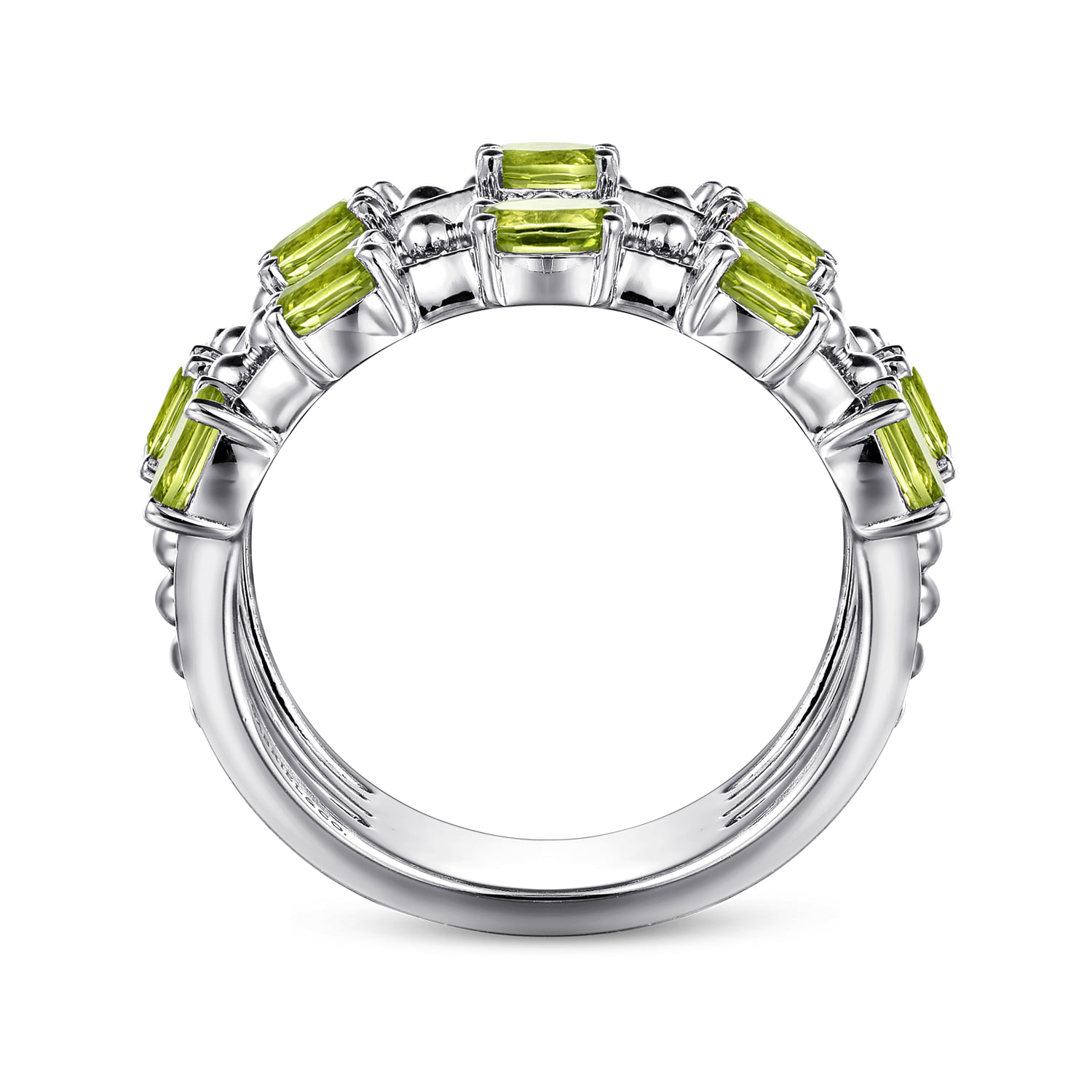 Bujukan Peridot Easy Stackable Ring in Sterling Silver, photograph 2