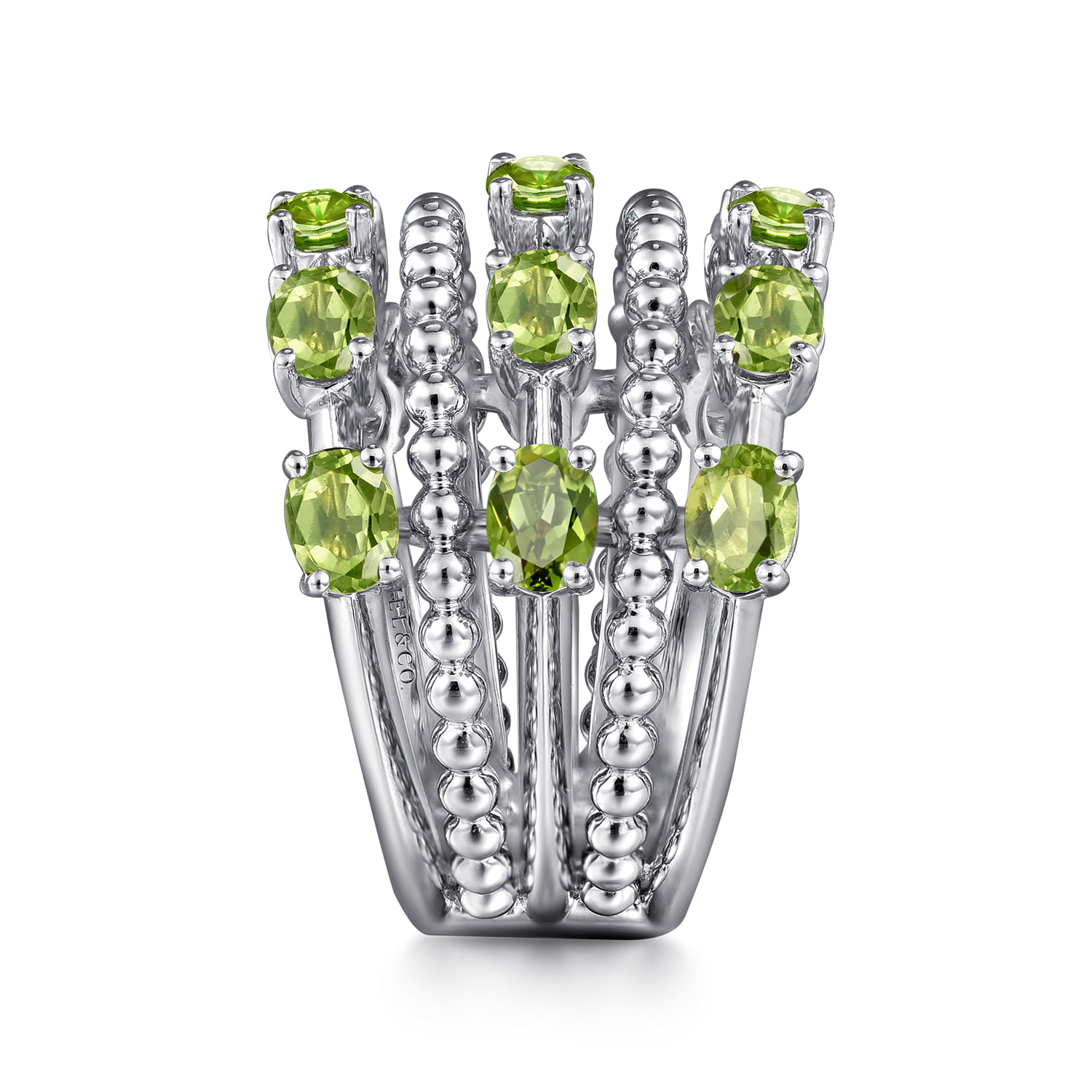 Bujukan Peridot Easy Stackable Ring in Sterling Silver, photograph 4